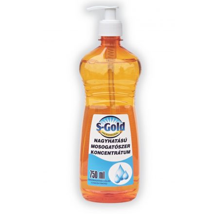 S-GOLD ipari mosogatószer koncentrátum 750ML PUMPÁS